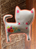Terracotta Cat Trinket Dish