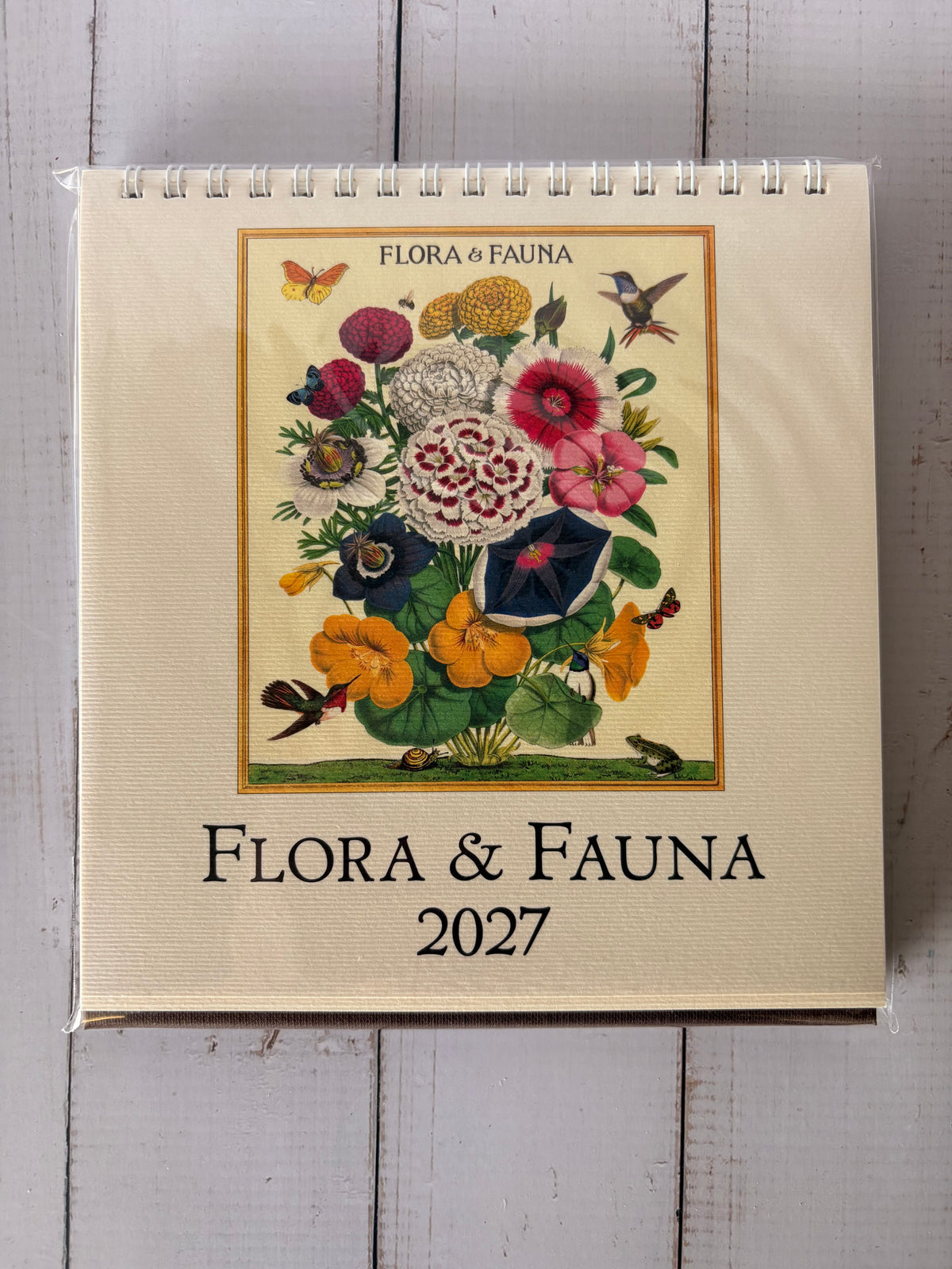 Cavallini 2027 Desk Calendar - Flora & Fauna