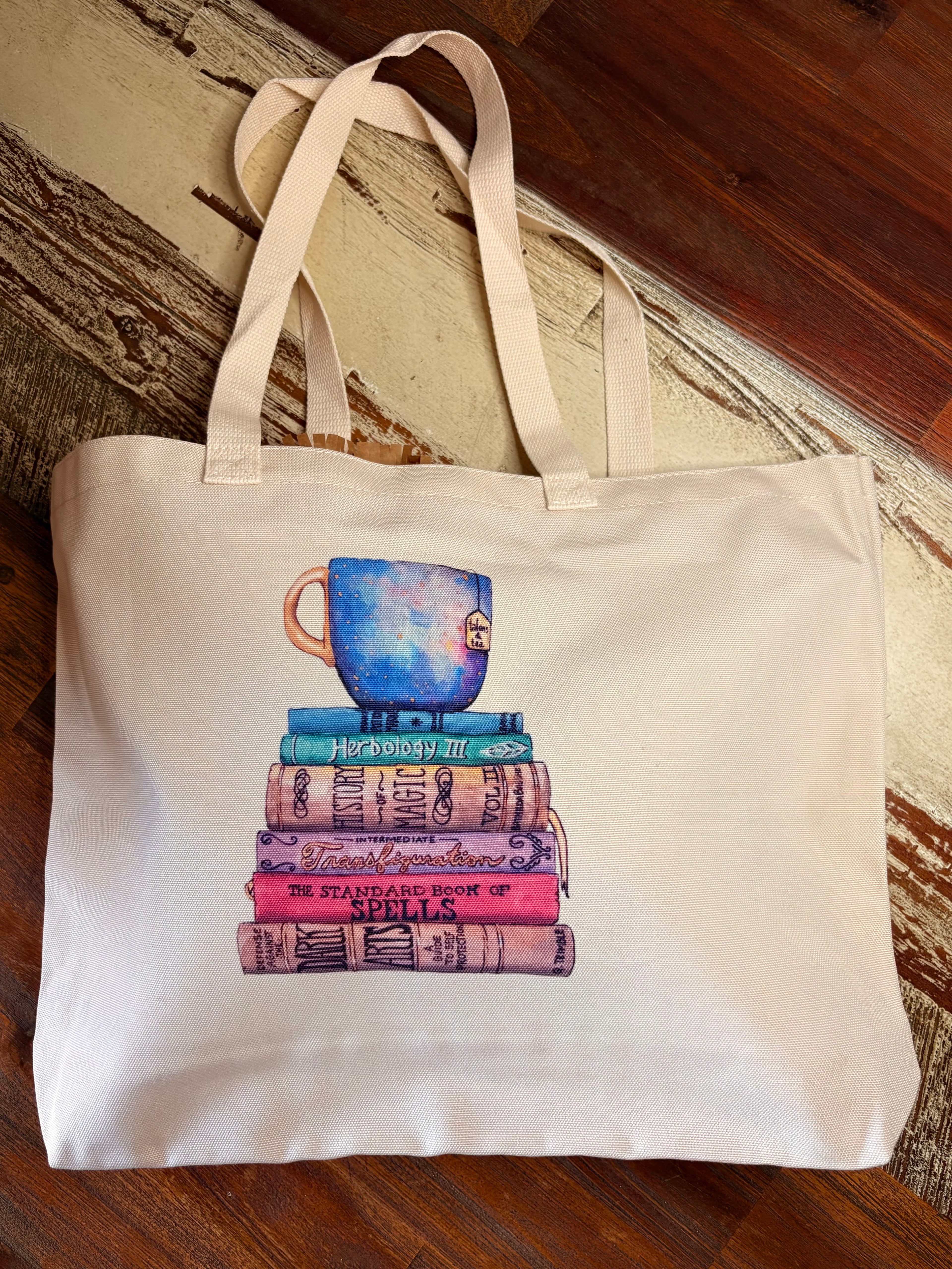 Tea And Books Tote Bag