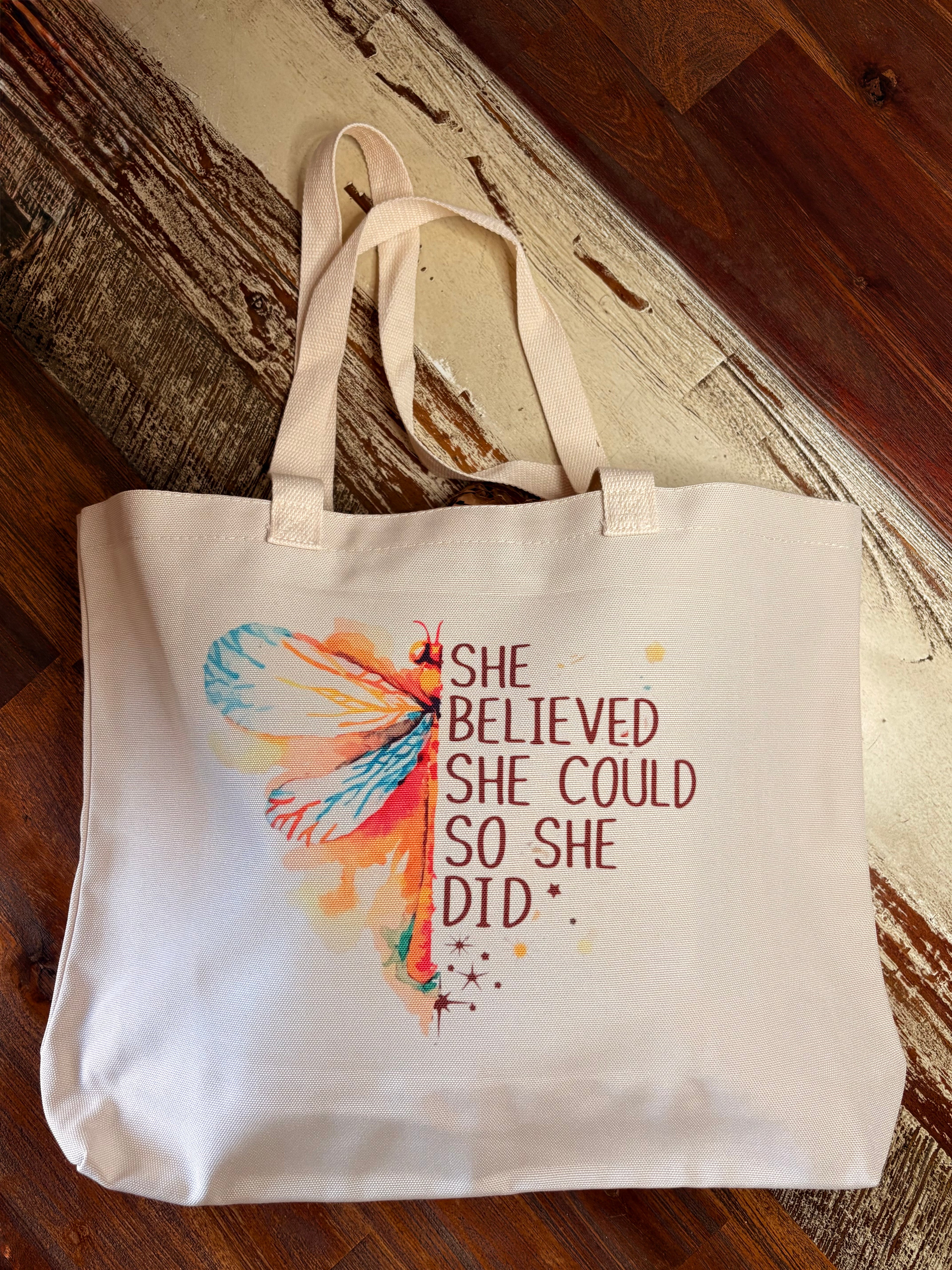 She Believed She Could Tote Bag