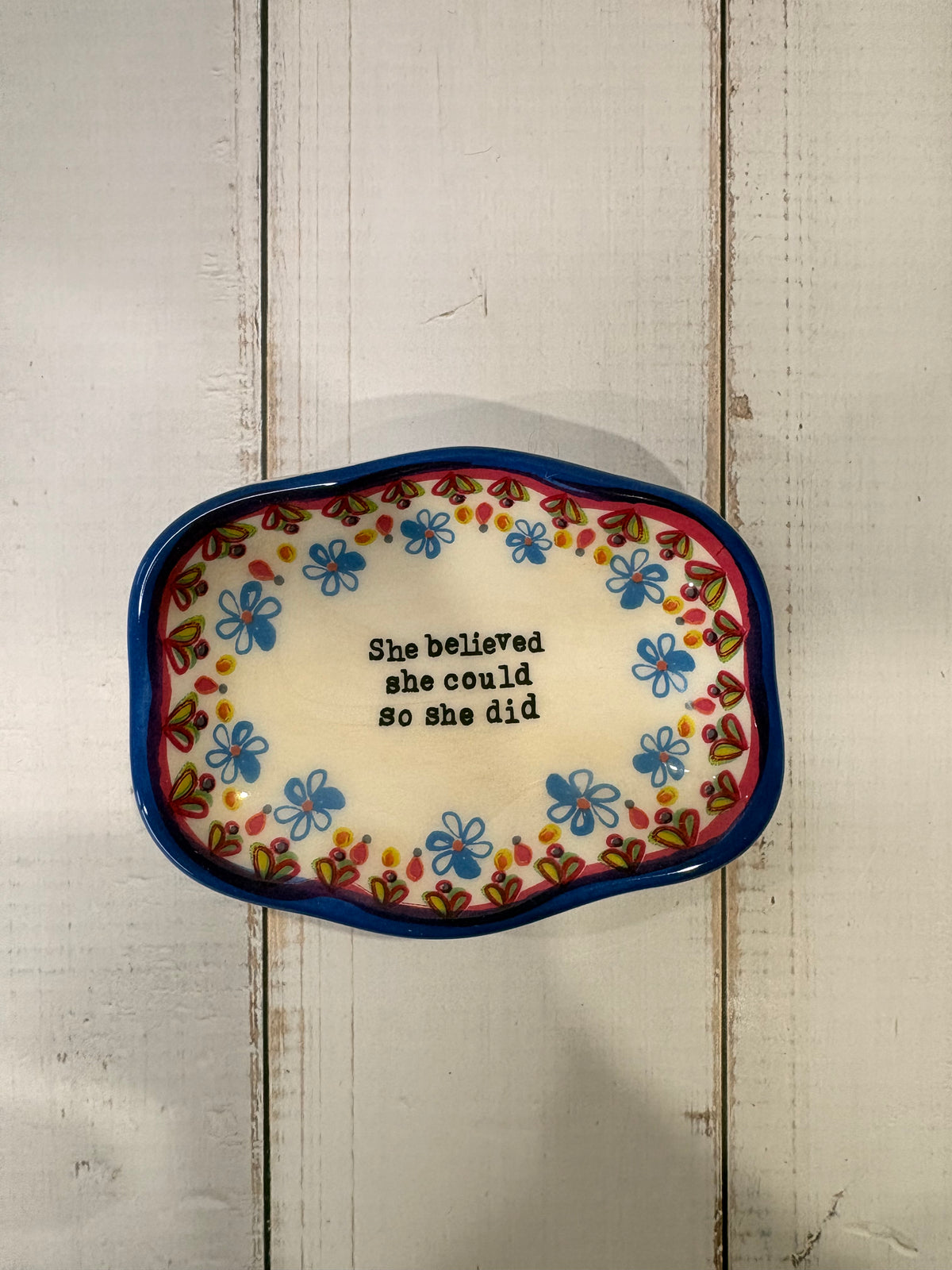 She Believed She Could Trinket Dish