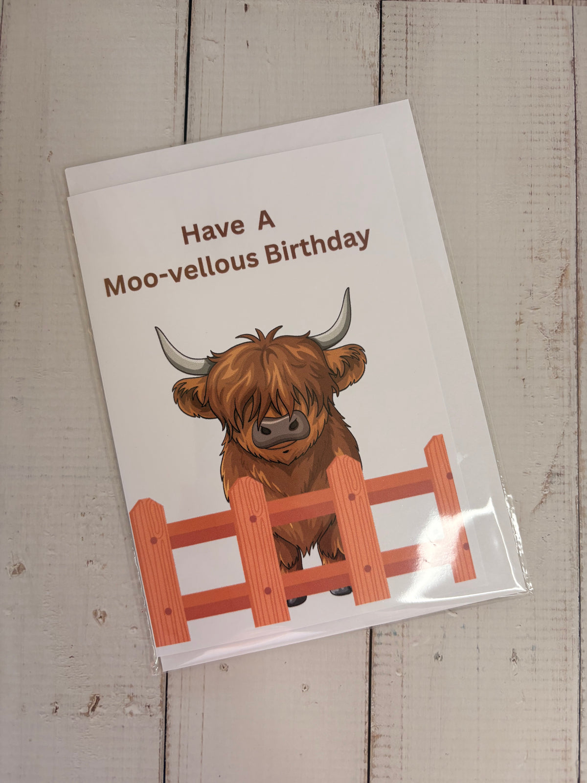 Greeting Card - Happy Birthday Cow