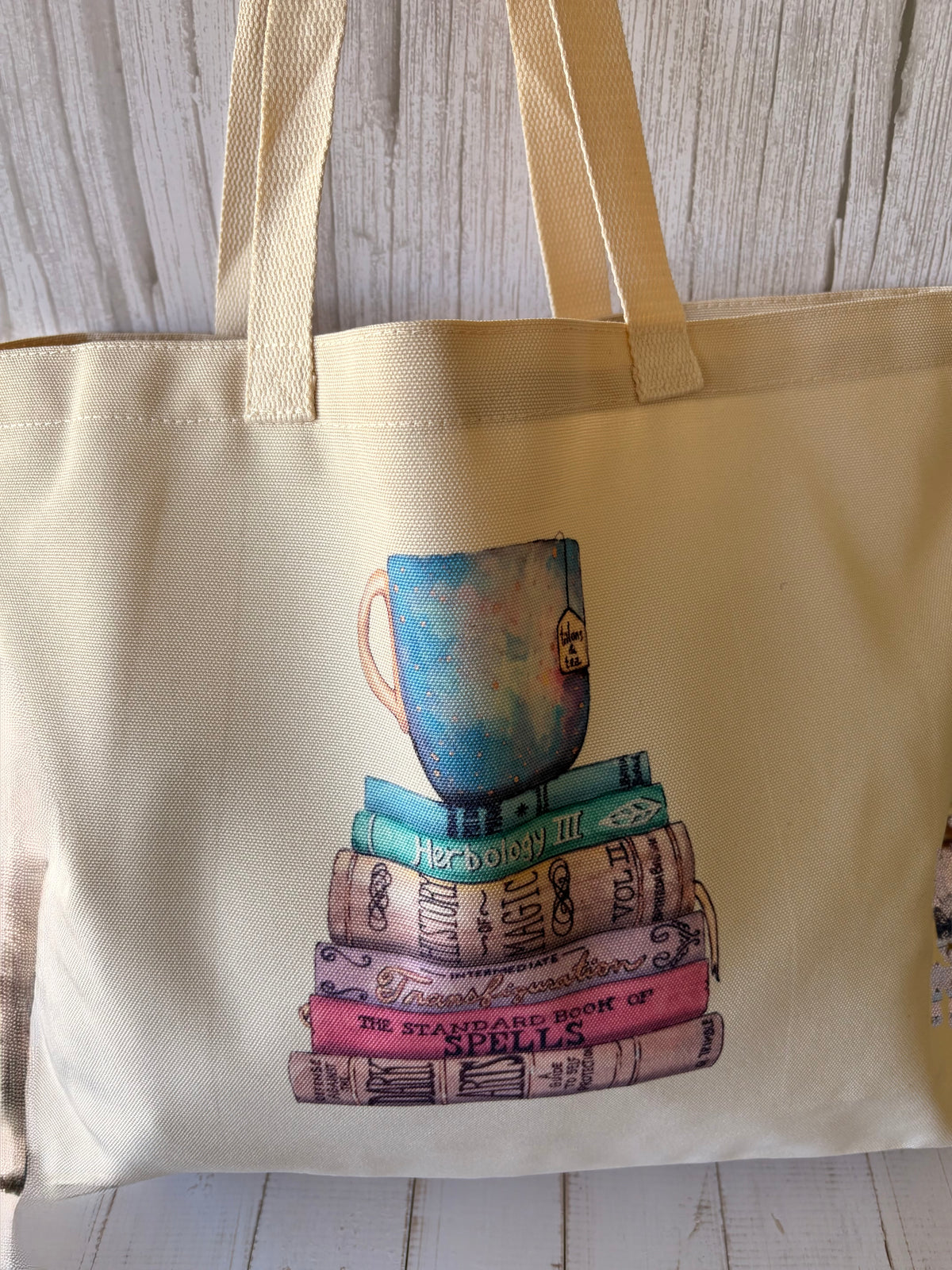 Tea And Spellbooks Tote Bag