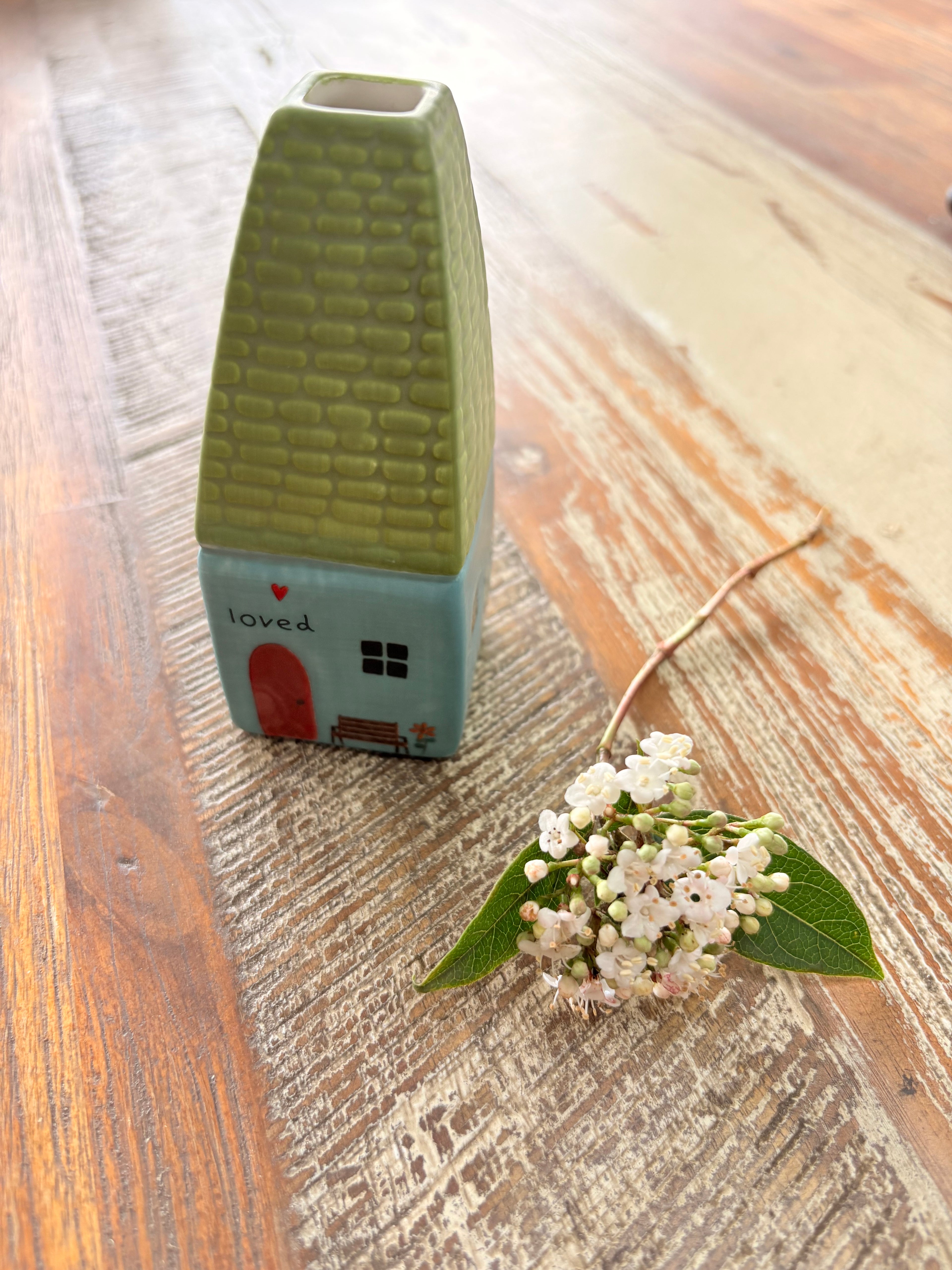 Cottage Bud Vase Loved